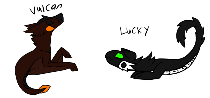 [SNAKEKEYS] Fire Dino and Black Cat