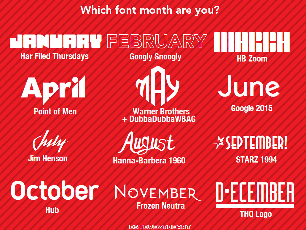 Font Month Deviantart Font Month 2019-2020 by TheEstevezCompany on DeviantArt