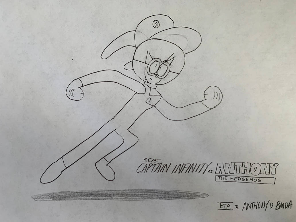 Captain Infinity as Anthony the Hedgehog by TheEstevezCompany on DeviantArt
