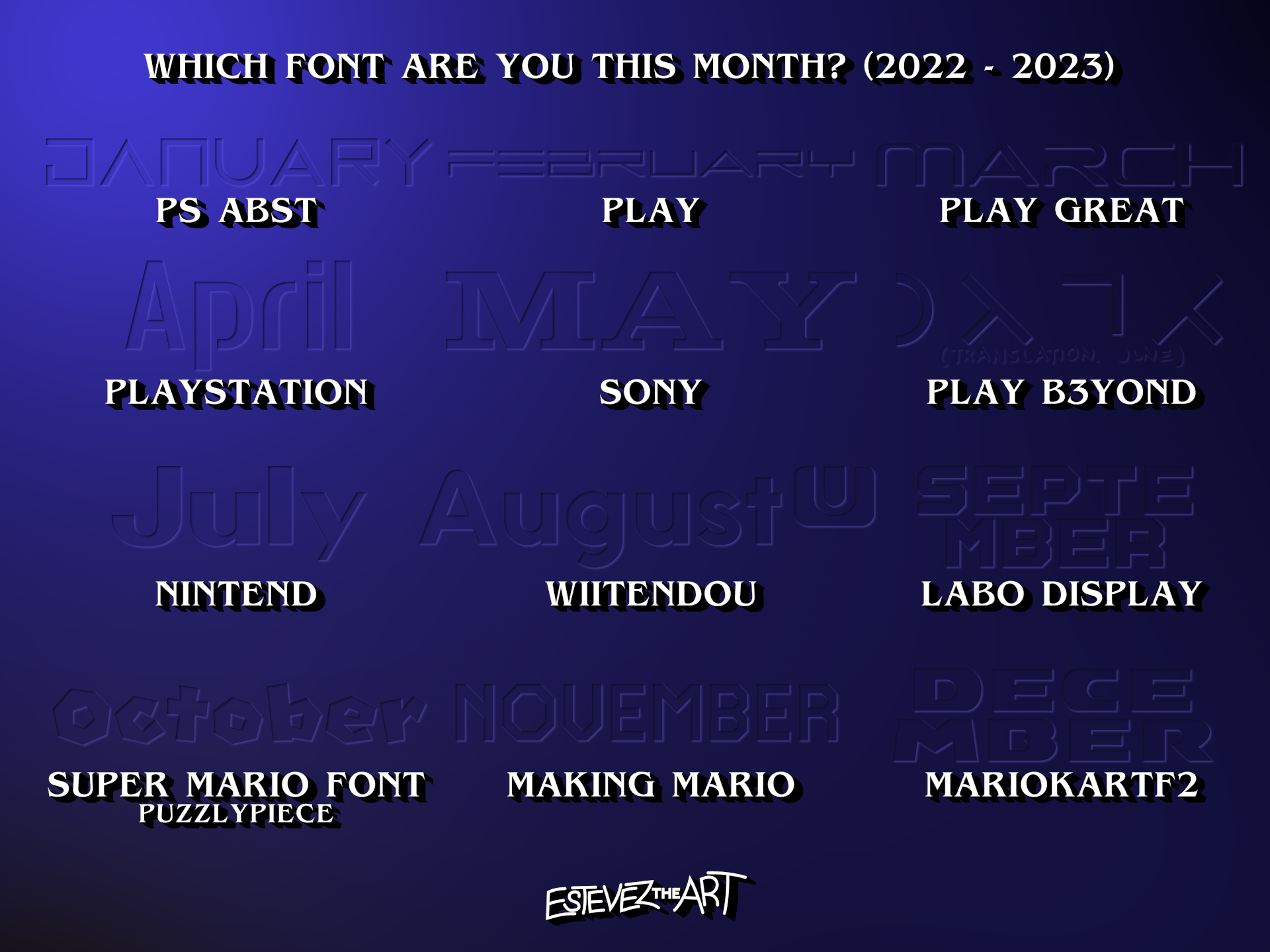 Font Month Deviantart Font Month 2022 by TheEstevezCompany on DeviantArt