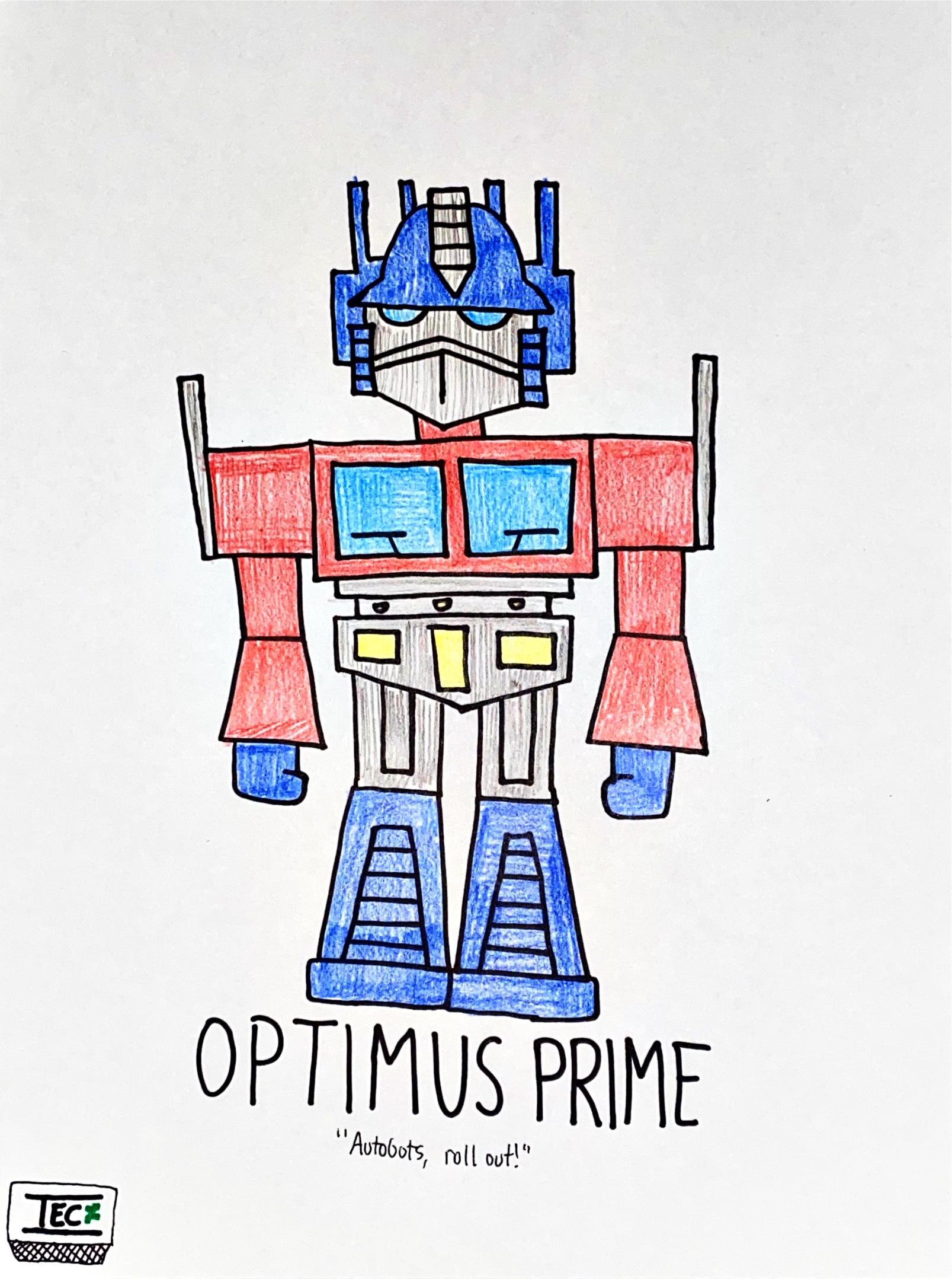 Option Prime Drawing Optimus Prime drawing by TheEstevezCompany on DeviantArt