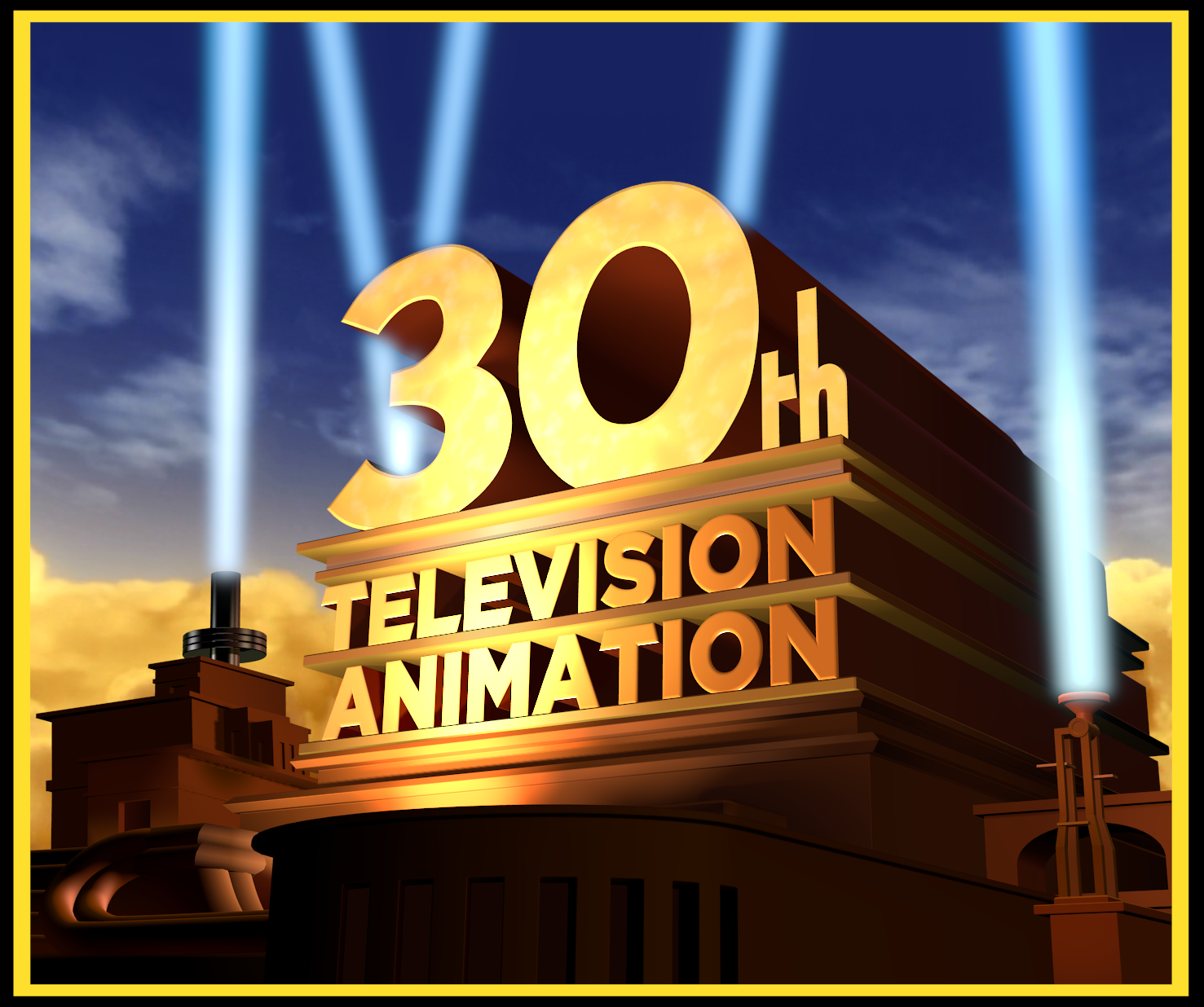 30th Tv Animation Print Logo Colored 2023 By Theestevezcompany On