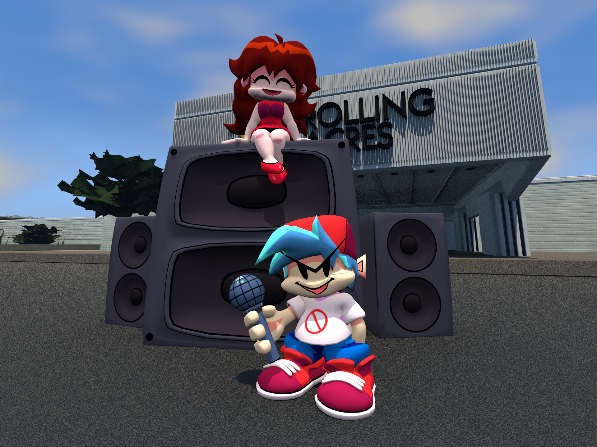 Rolling Rascal Model Blender BF and GF at Rolling Acres - Blender 3D Render by TheEstevezCompany on ...