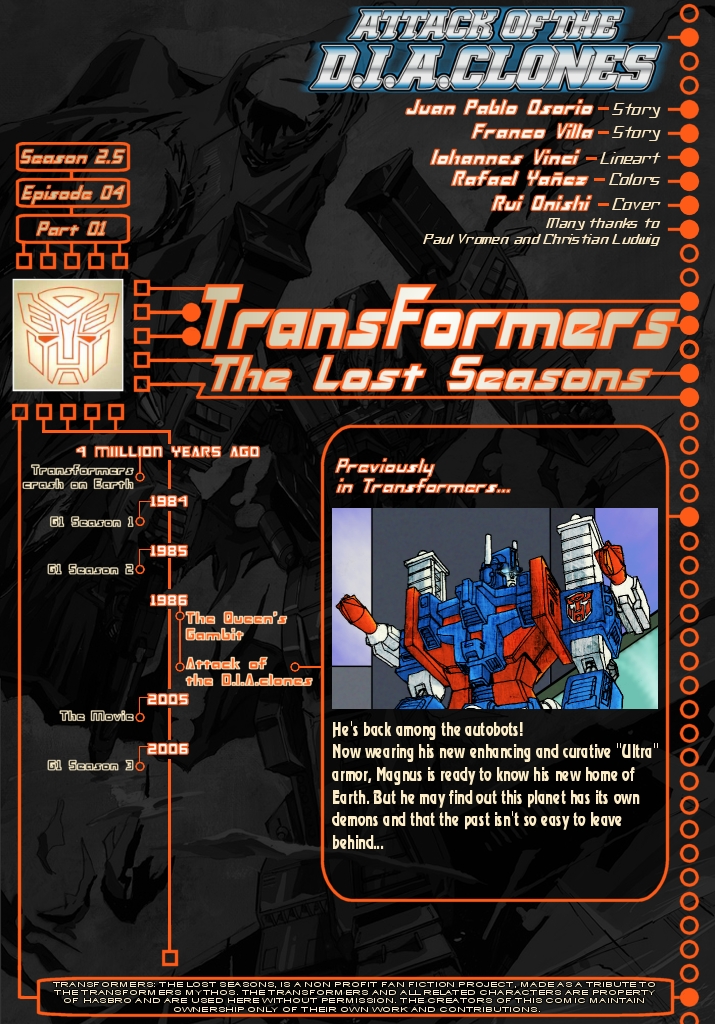 Attack of the D.I.A.clones intro page A