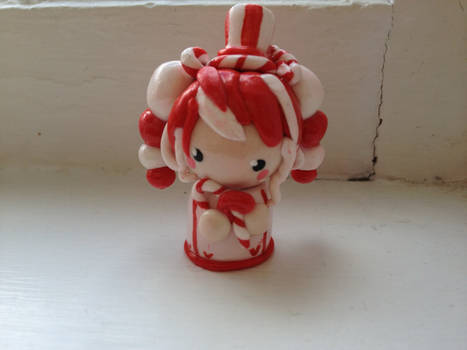 Polymer Clay Candy Cane Chibi