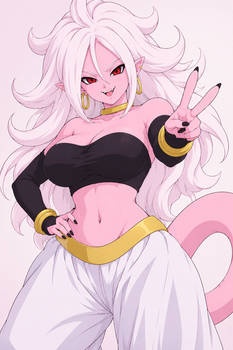 Android 21 Majin Form - Do you have any candy?