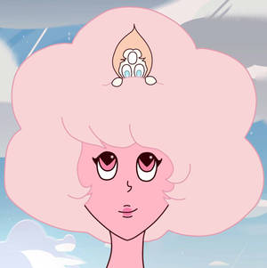 Pink diamond and pearl