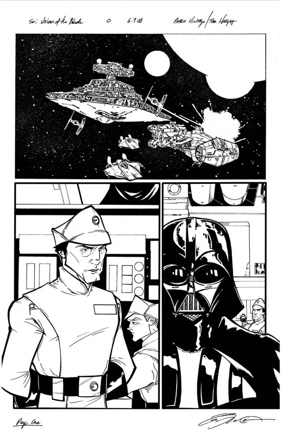 Star Wars  Pg 1 Inks