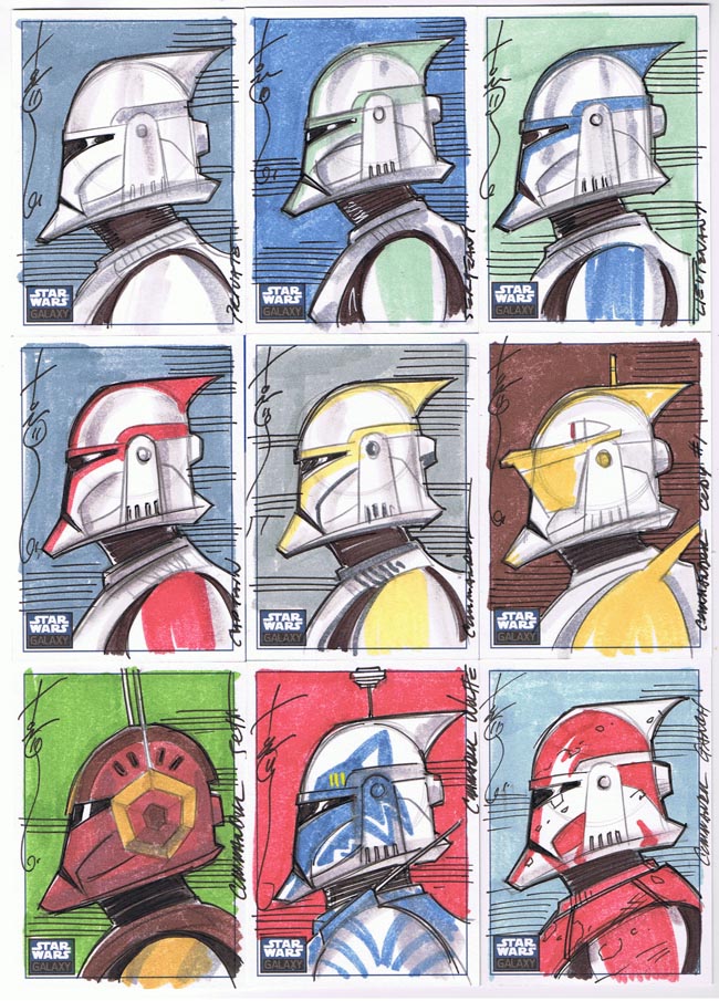 SW Galaxy 6 10 Sketch cards