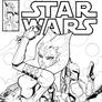 STAR WARS Mock Marvel Cover Pen and Ink