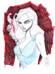 Game of Thrones Daenerys Targaryen Warm Up Sketch