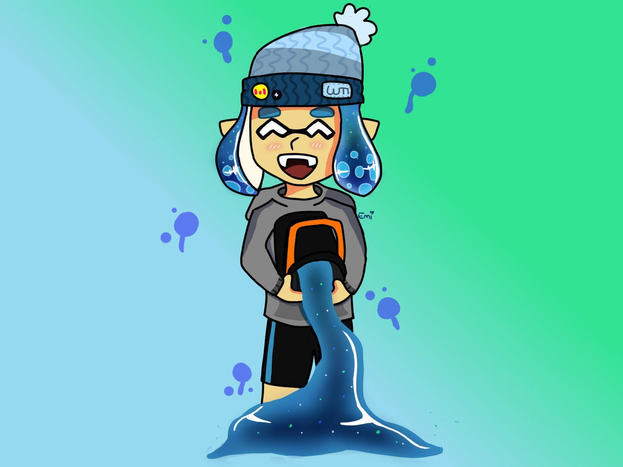 Bobble hat (splatoon manga) by emiexestoppedworking on DeviantArt