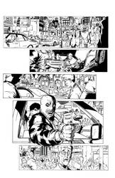 Batman Page 2 inking practice