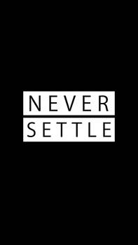 Never Settle