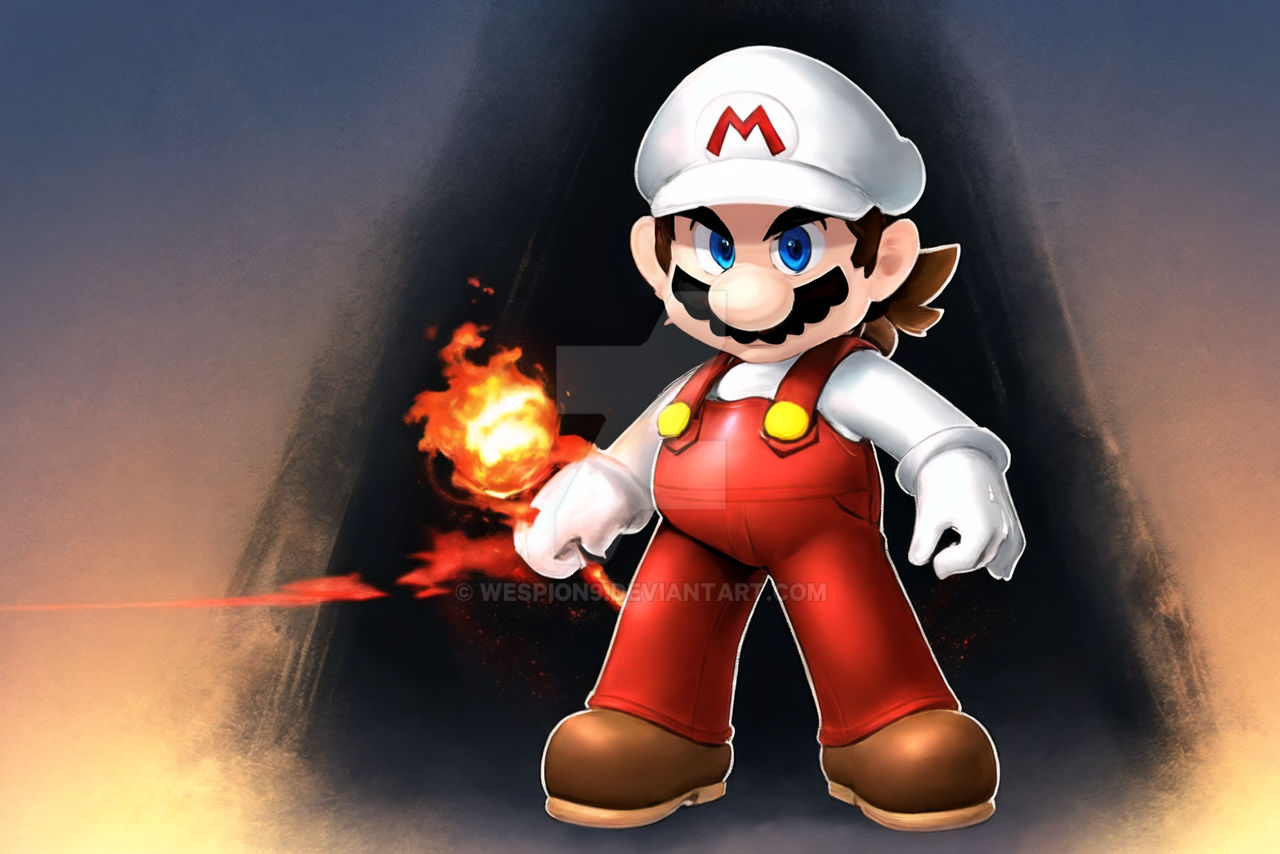 Big Fire Mario Fire Mario by Wespion9 on DeviantArt
