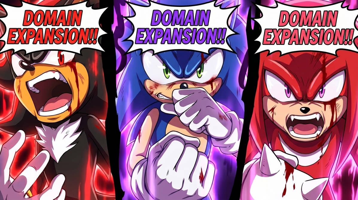 Three Way Domain Rabbids 3 way Domain Expansion - Sonic version by Wespion9 on DeviantArt