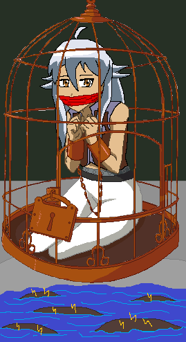 Tsubasa in cage