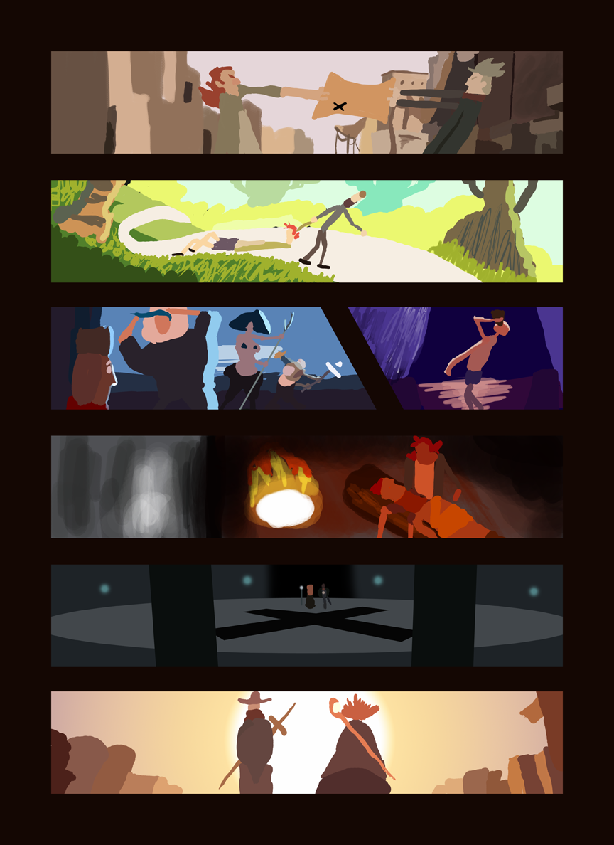Color script for The Reward by DawnPaladin on DeviantArt Color script for The Reward by DawnPaladin on DeviantArt