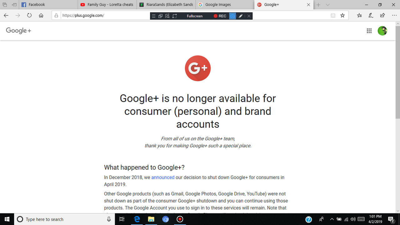 R.I.P. Google+ (2011-2019) :'( by RiaraSands on DeviantArt