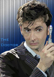 David tennant as The Doctor