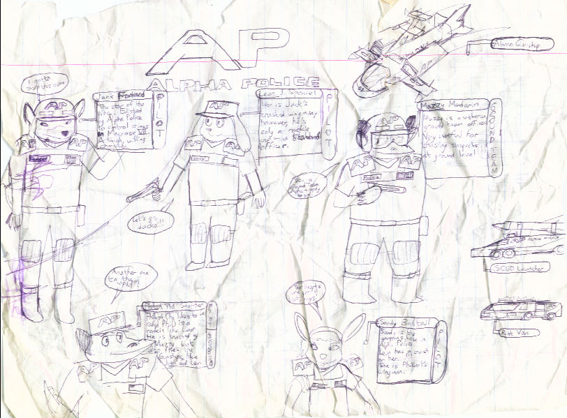 Alpha Police characters 1 by BluebottleFlyer on DeviantArt