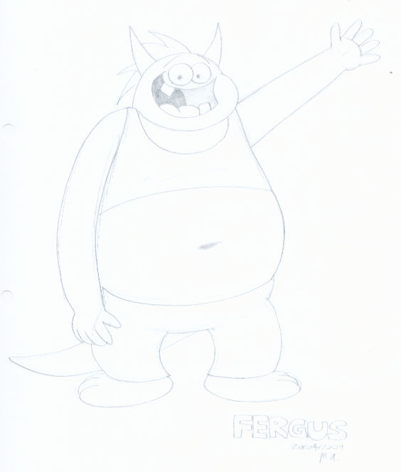 Fergus profile sketch by BluebottleFlyer on DeviantArt