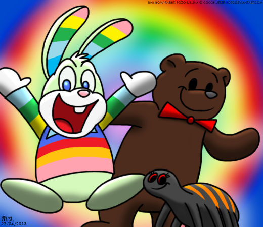 Rainbow Rabbit Deviantart Rainbow Rabbit and Friends by BluebottleFlyer on DeviantArt