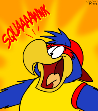 Squawk Monster Squawks is Squawkin' by BluebottleFlyer on DeviantArt