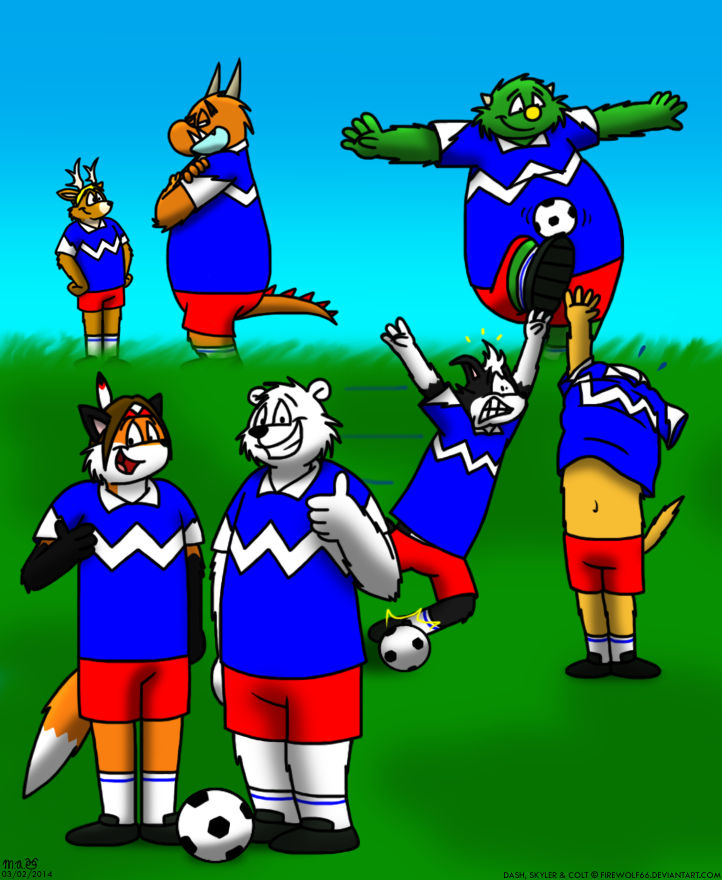 Soccer Pals IX by BluebottleFlyer on DeviantArt