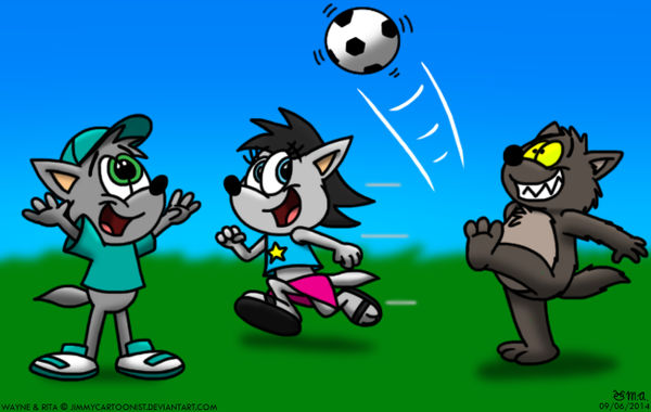 Wolves' Playtime by BluebottleFlyer on DeviantArt
