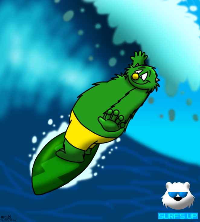 Surfing Greenie