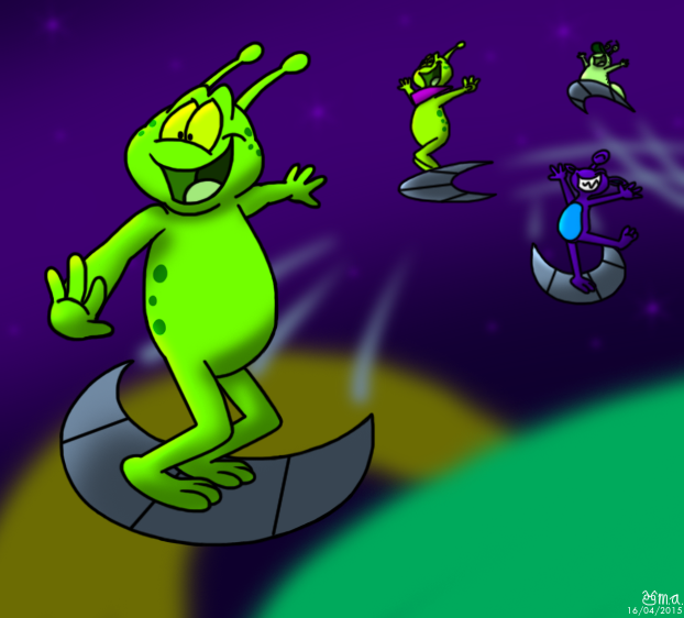 Starlite and Friends: Hoverboard Race