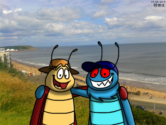 Bob and Flyer in Scarborough