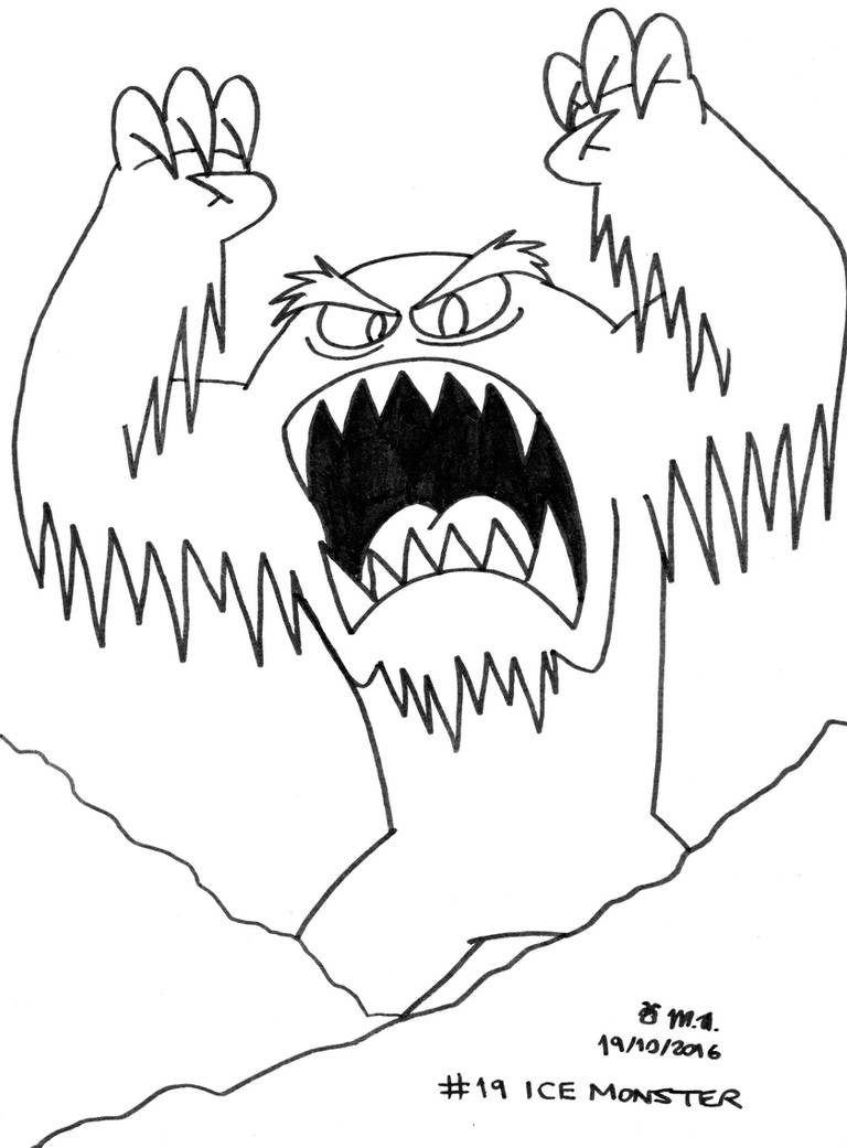 Monster A Day #19: Ice Monster by BluebottleFlyer on DeviantArt