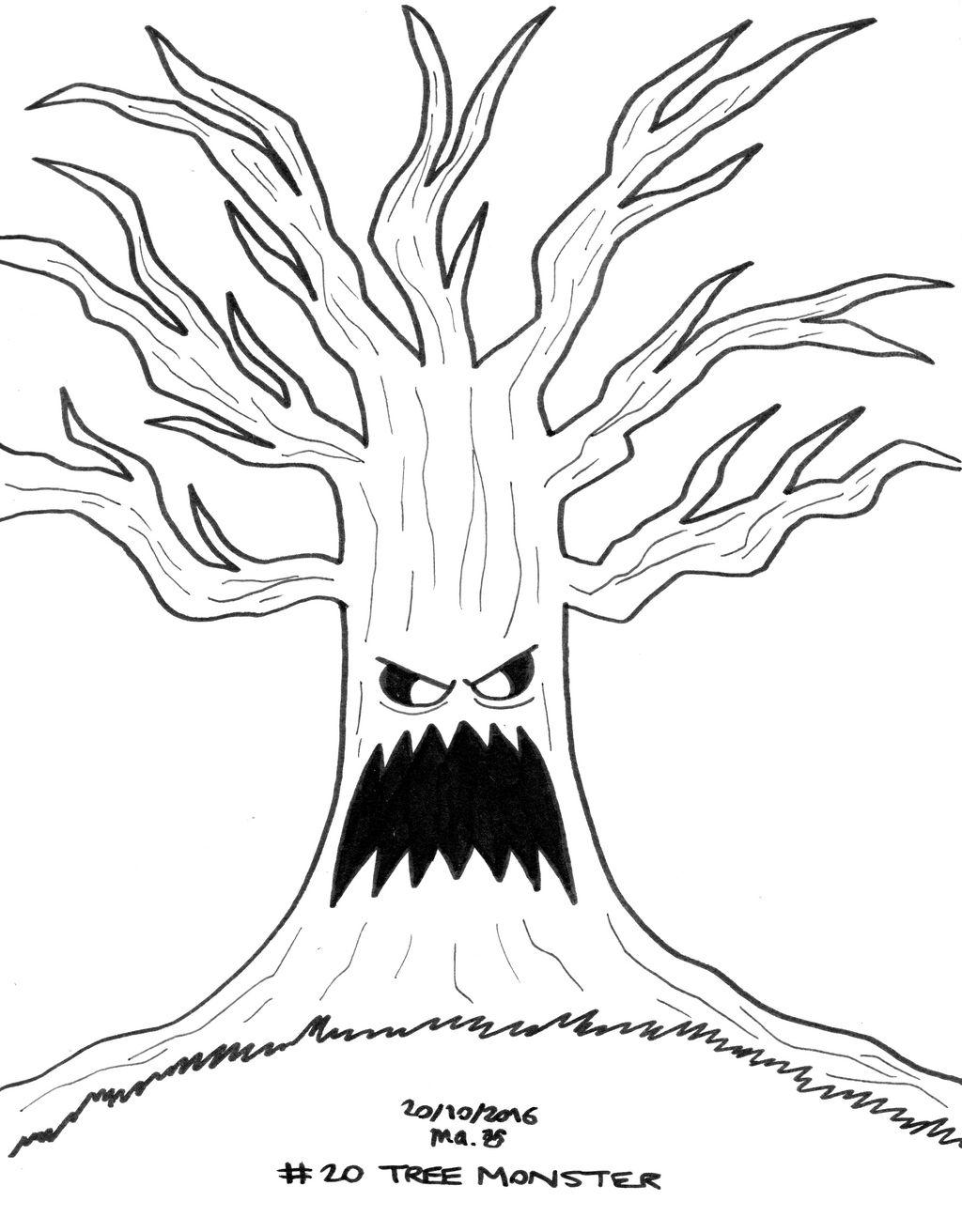 Monster A Day #20: Tree Monster