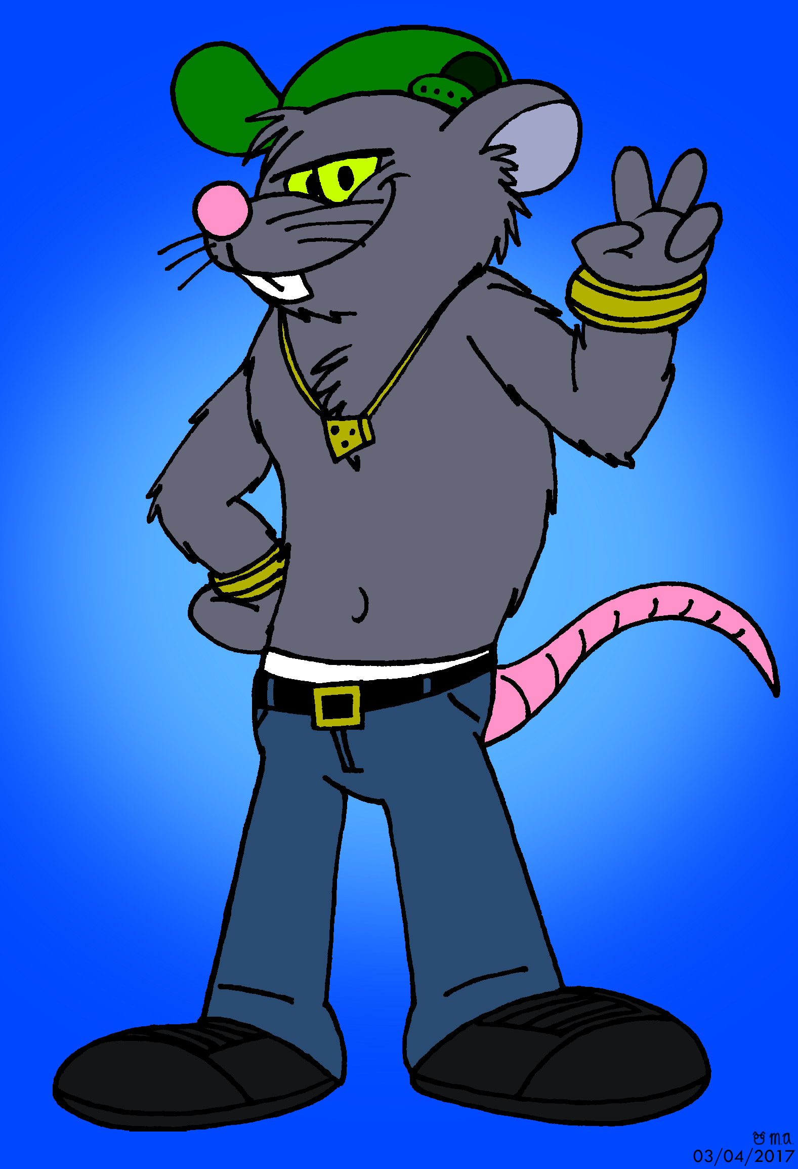 Rat - 03/04/2017 by BluebottleFlyer on DeviantArt