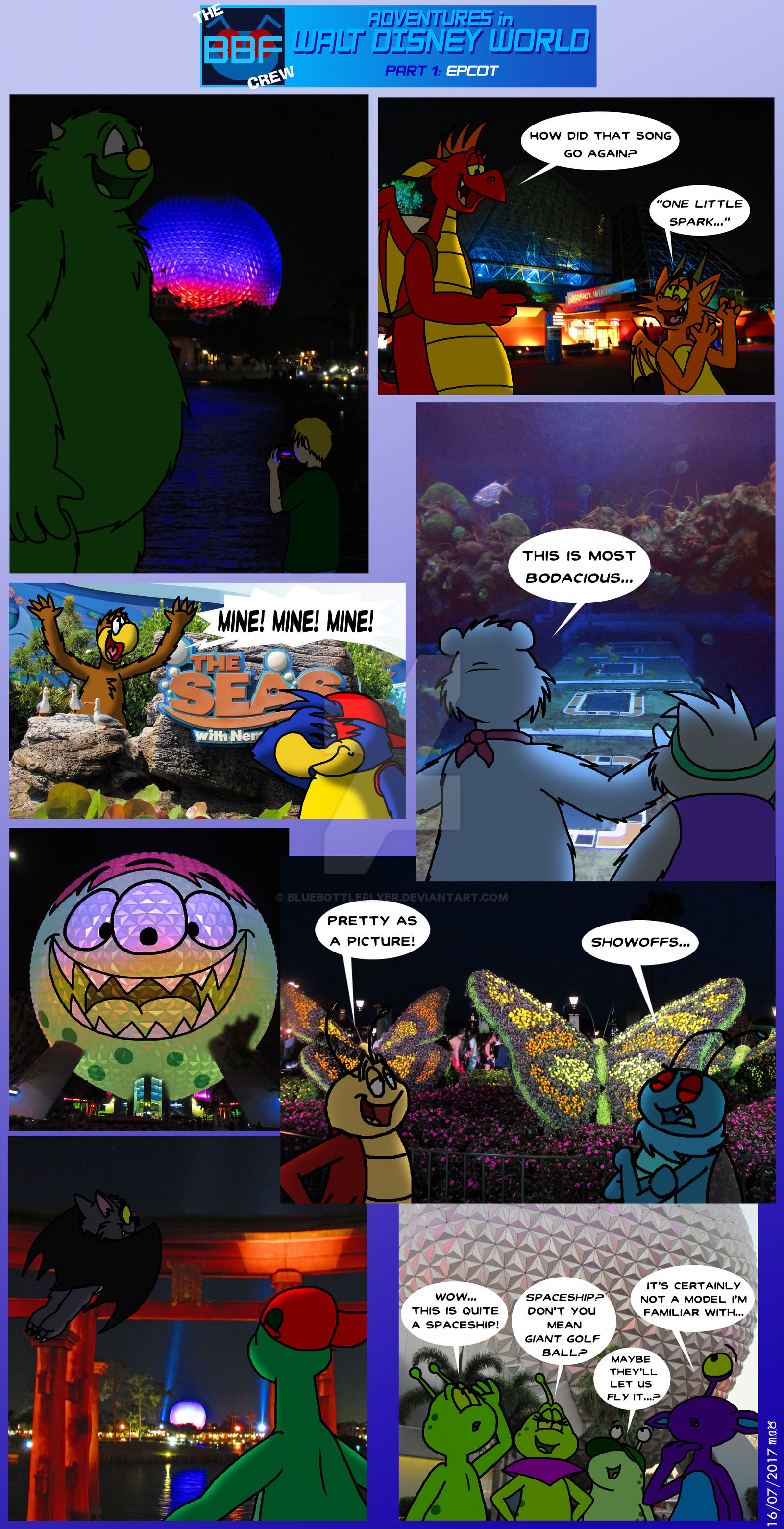 Epcot Comic Adventures in Walt Disney World #1: Epcot by BluebottleFlyer on DeviantArt