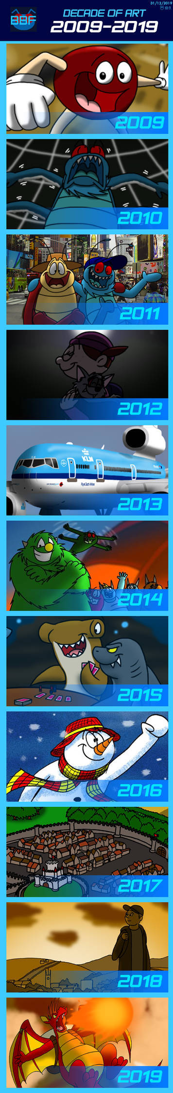 2009 Deviantart Decade of Art: 2009-2019 by BluebottleFlyer on DeviantArt