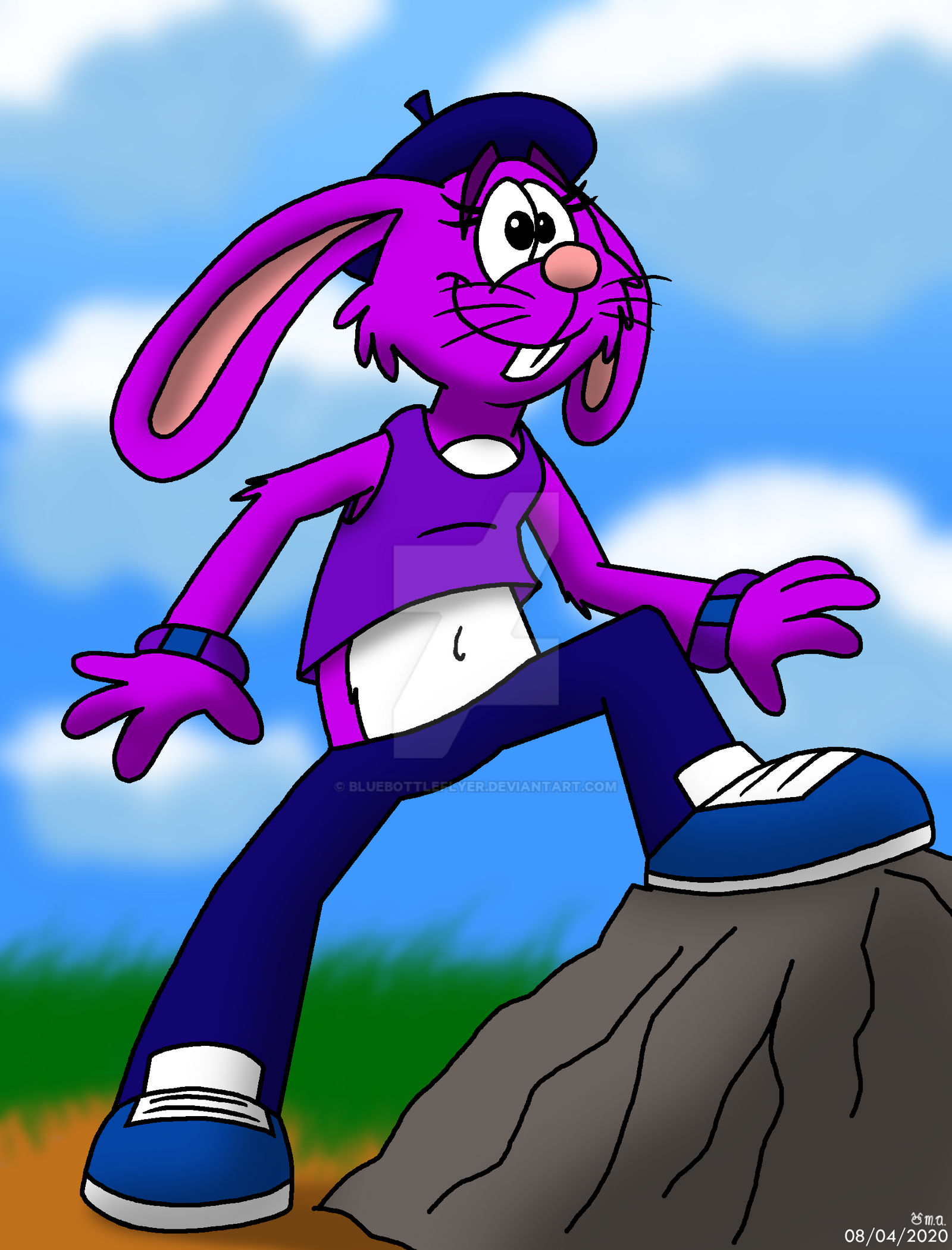Rabbit - 08/04/2020 by BluebottleFlyer on DeviantArt