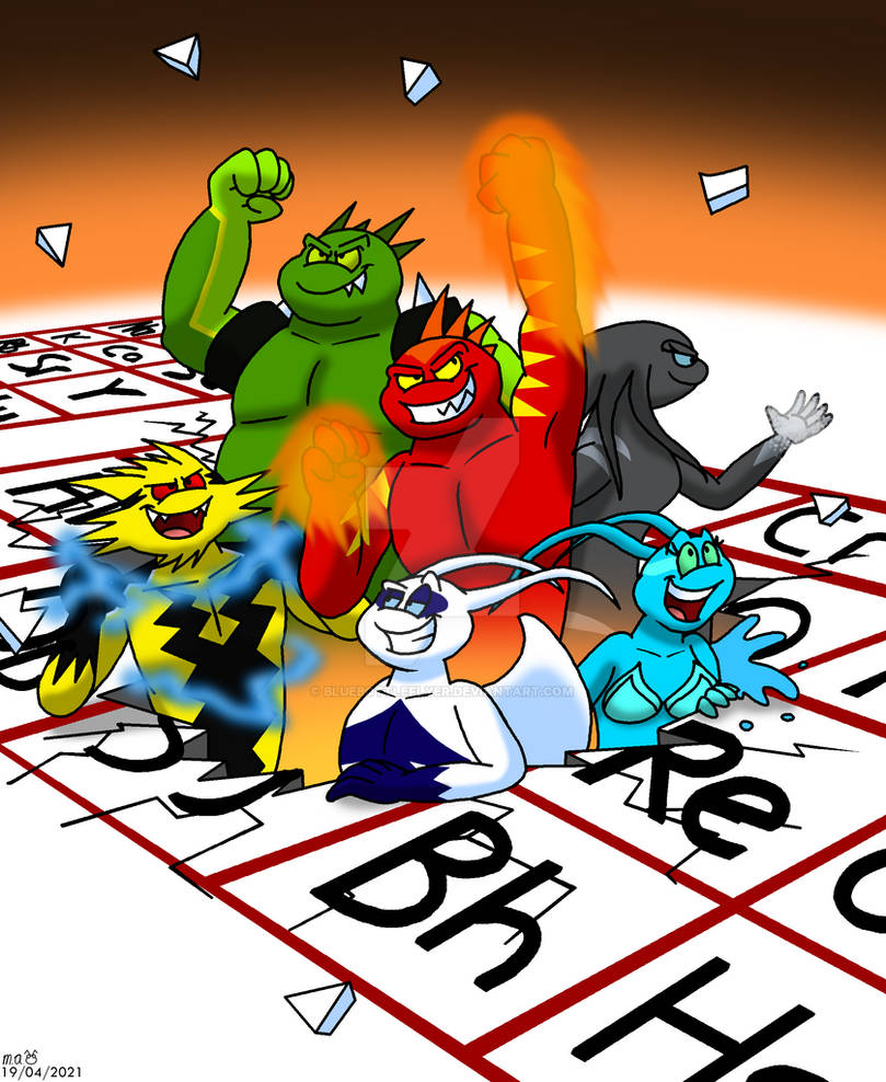 Periodic Table of Elementals by BluebottleFlyer on DeviantArt