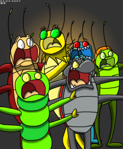 Scared Bugs II by BluebottleFlyer on DeviantArt
