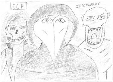 Scp 106, scp 049, scp 096 ( i and my friends)