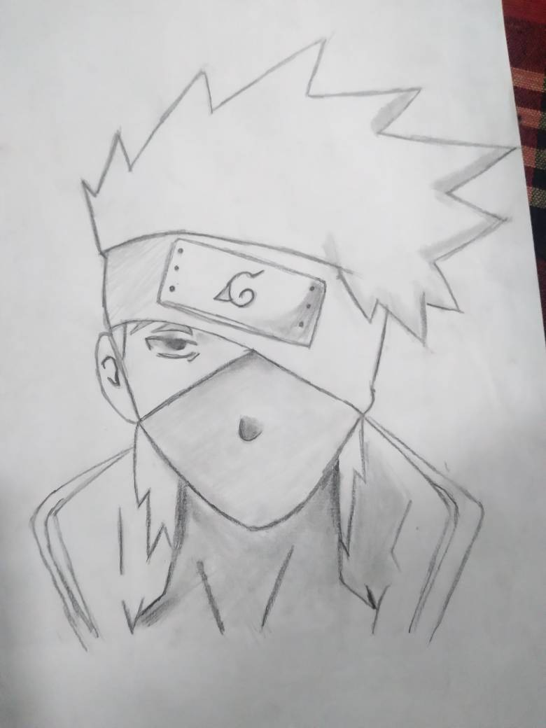 kakashi) from naruto sketch drawing by CreepyKeyPasta on DeviantArt