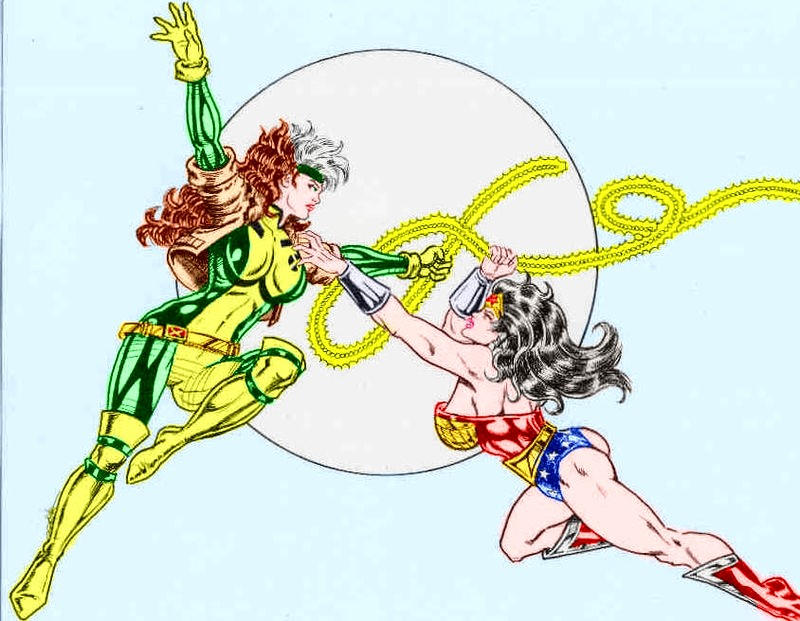 Rogue vs Wonder Woman by GordonAlyx on DeviantArt