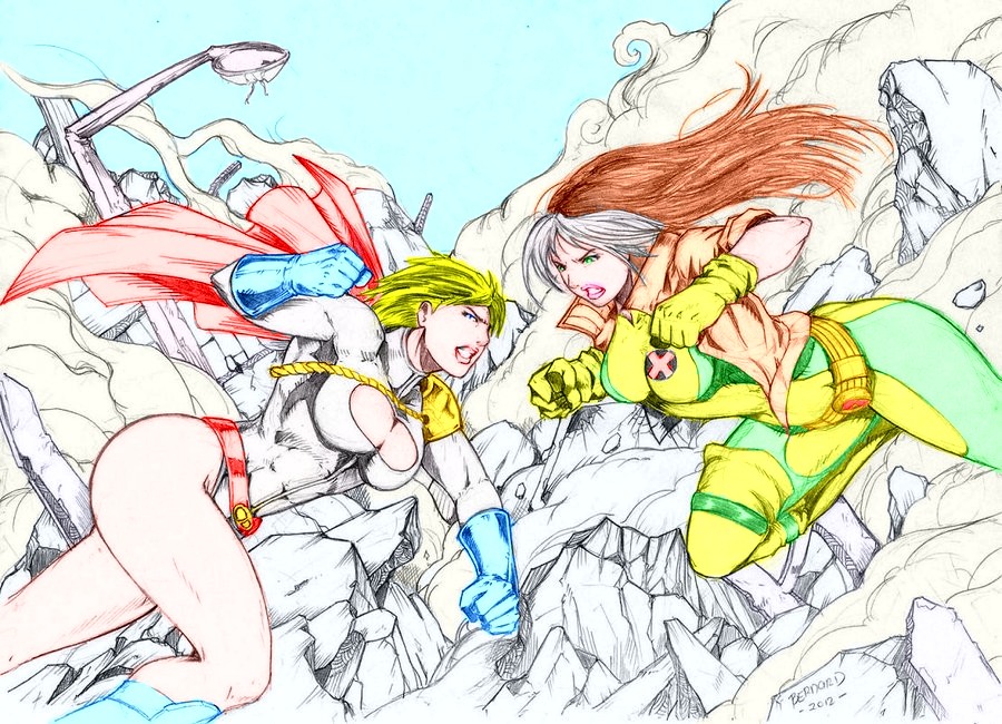 Rogue vs Power girl