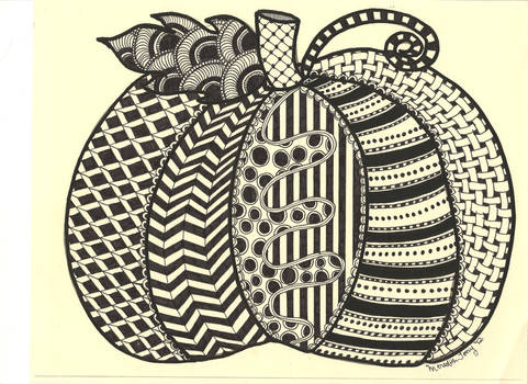 Zentangle Pumpkin by Meredith Lee Terry - Oct.'12