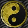 golden yin-yang