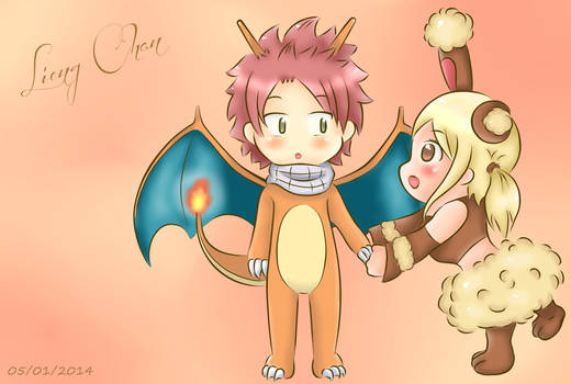 Chibis nalu cosplays