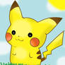 Kawaii Pikachu Grassy Field