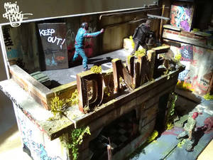 The Walking Dead Diorama details